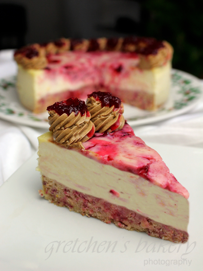 Vegan Cranberry Cheesecake