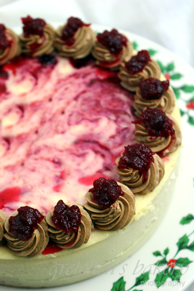 Vegan Cranberry Cheesecake