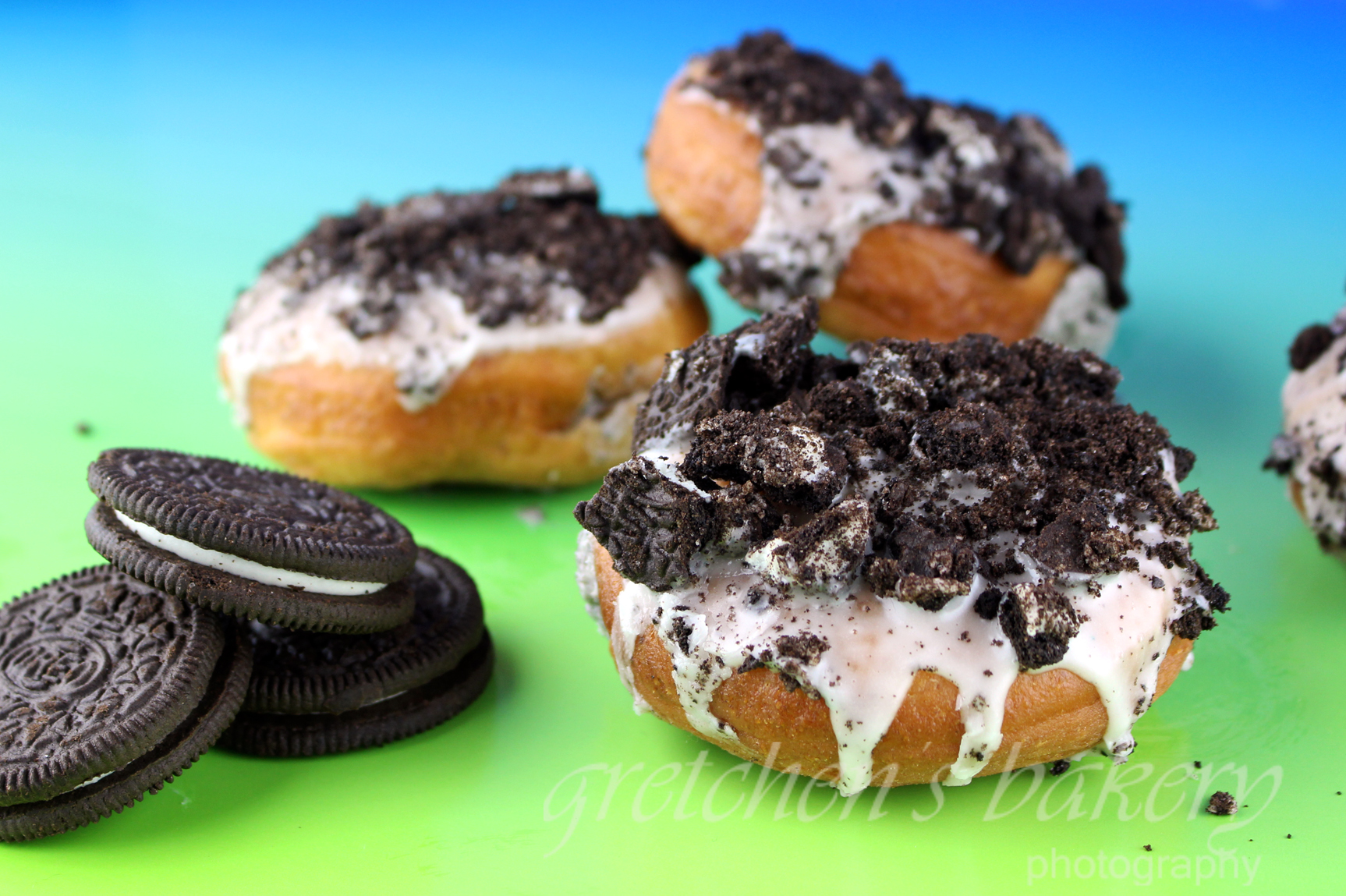 Vegan Oreo Cookies and Cream Donut