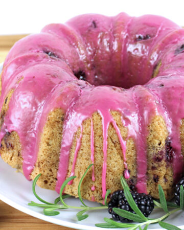 Blackberry Lemon Bundt Cake