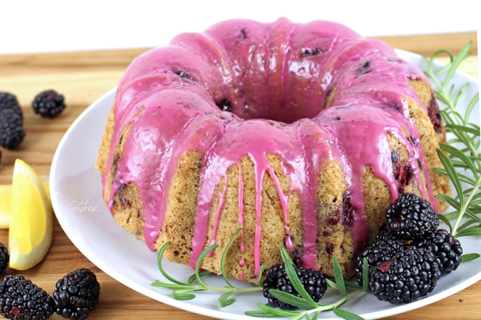 Blackberry Lemon Bundt Cake