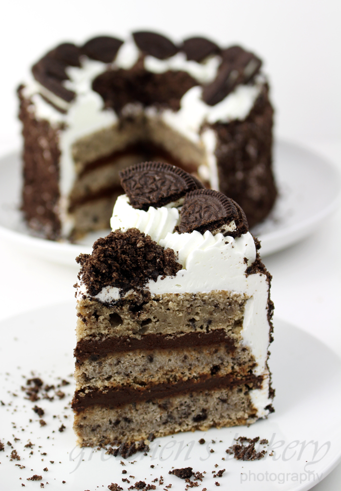 Vegan Cookies and Cream and Custard Cake