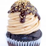 Fudge & Peanut Butter Stuffed Cupcakes