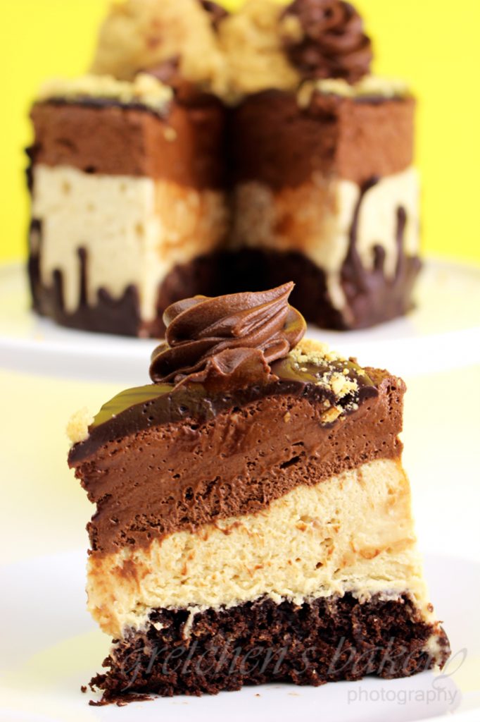 Vegan Peanut Butter Mousse Cake