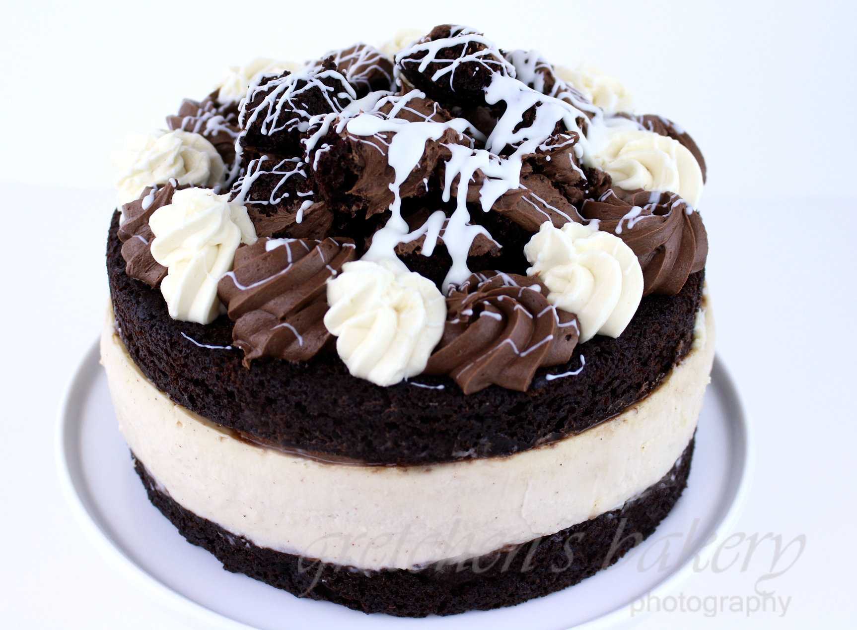Vegan Brownie Cheesecake
