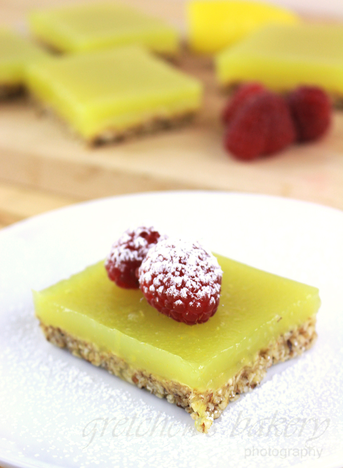 No Bake Vegan Lemon bars