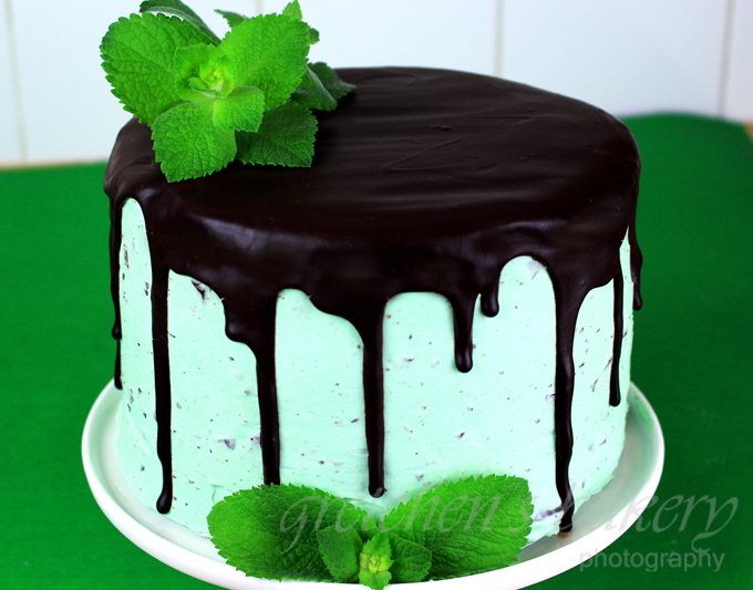 Mint Chocolate Chip Cake