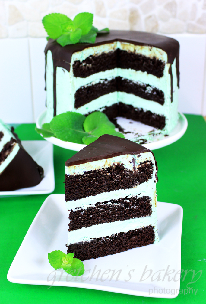 Mint Chocolate Chip Cake