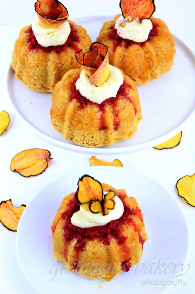 Peach Melba Princess Cakes