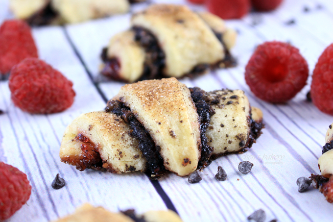 Vegan Chocolate Raspberry Rugelach