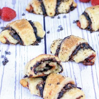 Vegan Chocolate Raspberry Rugelach