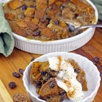 Pumpkin Bread Pudding~Vegan