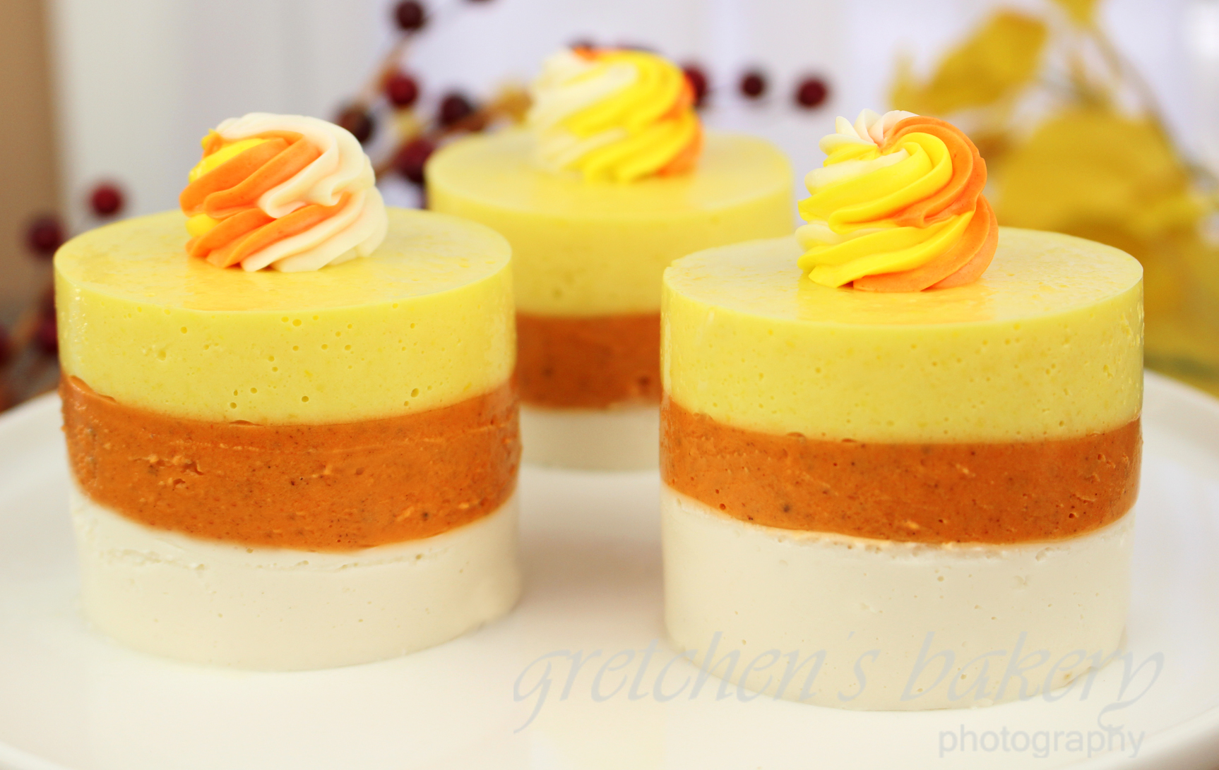 Vegan Candy Corn Cheesecake ||No Bake