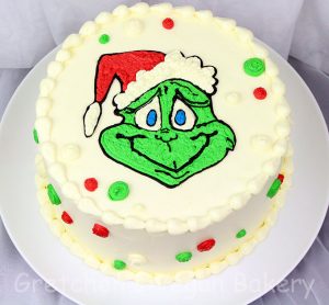 Easy Grinch Cake~ 2 recipes no special tools!