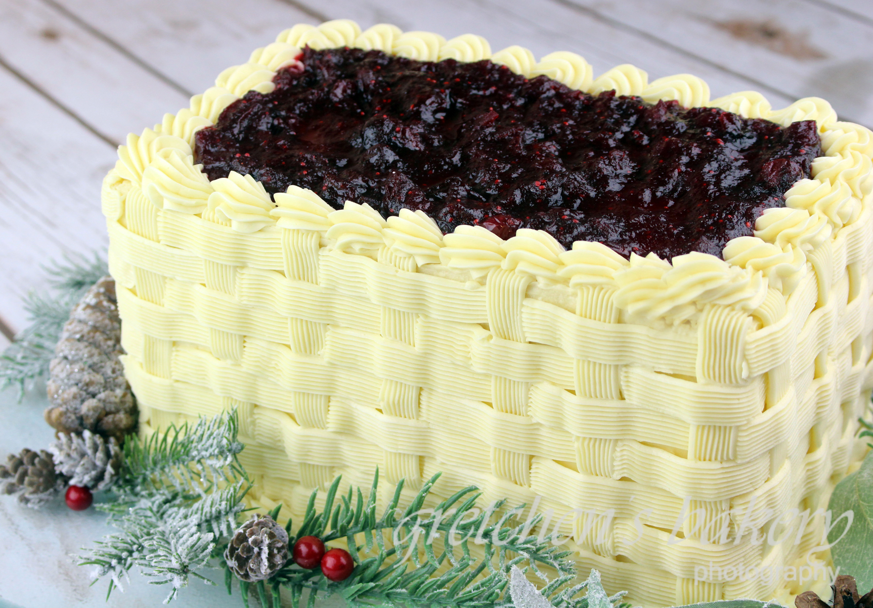 White Chocolate Cranberry Cake