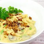 Creamy Garlic & Mushroom Pasta (vegan)