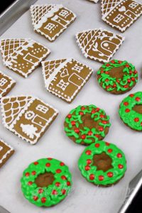 Vegan Gingerbread House Cookies