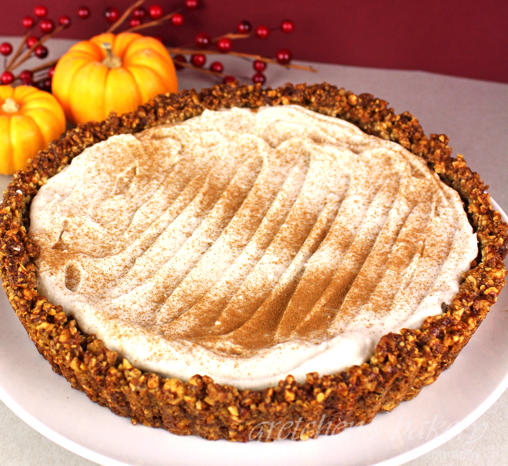 Vegan Pumpkin Cream Pie