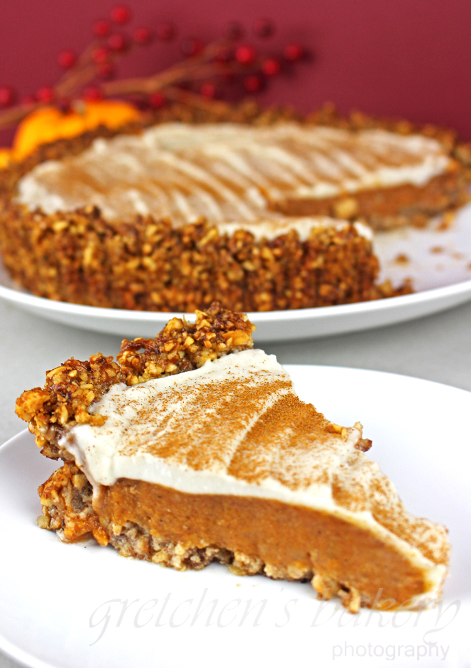 Vegan Pumpkin Cream Pie