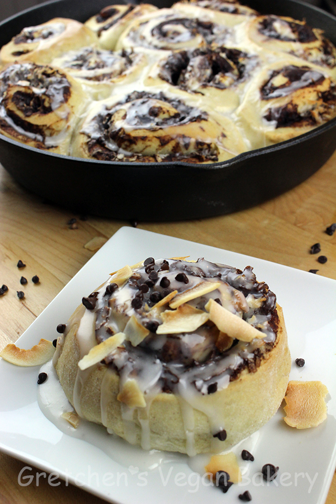 Chocolate Coconut Cinnamon Buns