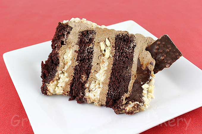 Rice Krispy Crunch Bar Cake