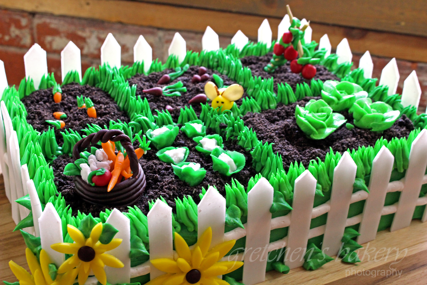 Vegetable Garden Cake - Gretchen's Vegan Bakery