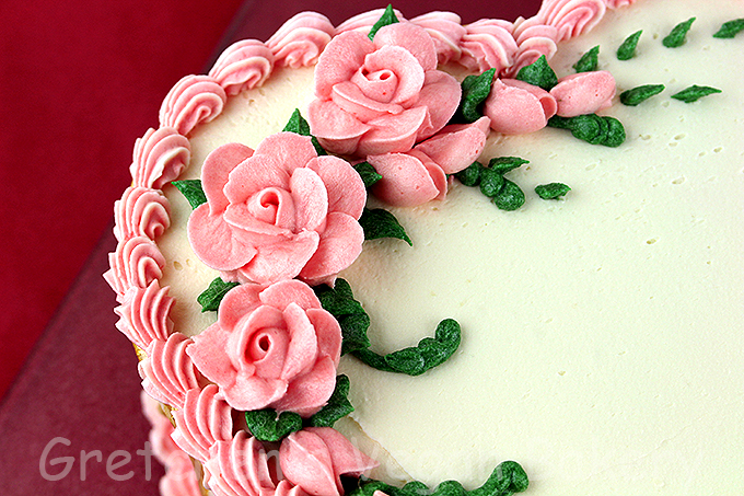 Ombre Heart Cake for Valentine's Day