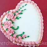 Ombre Heart Cake for Valentine's Day