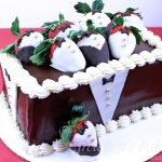 Tuxedo Strawberry Cake