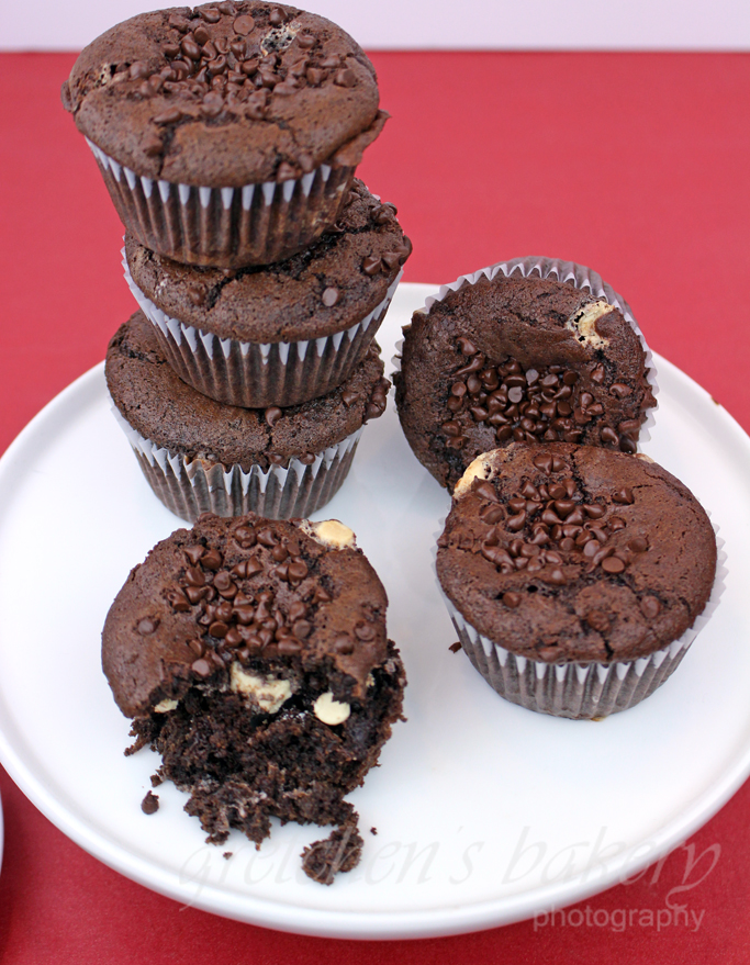 Vegan Triple Chocolate Muffins