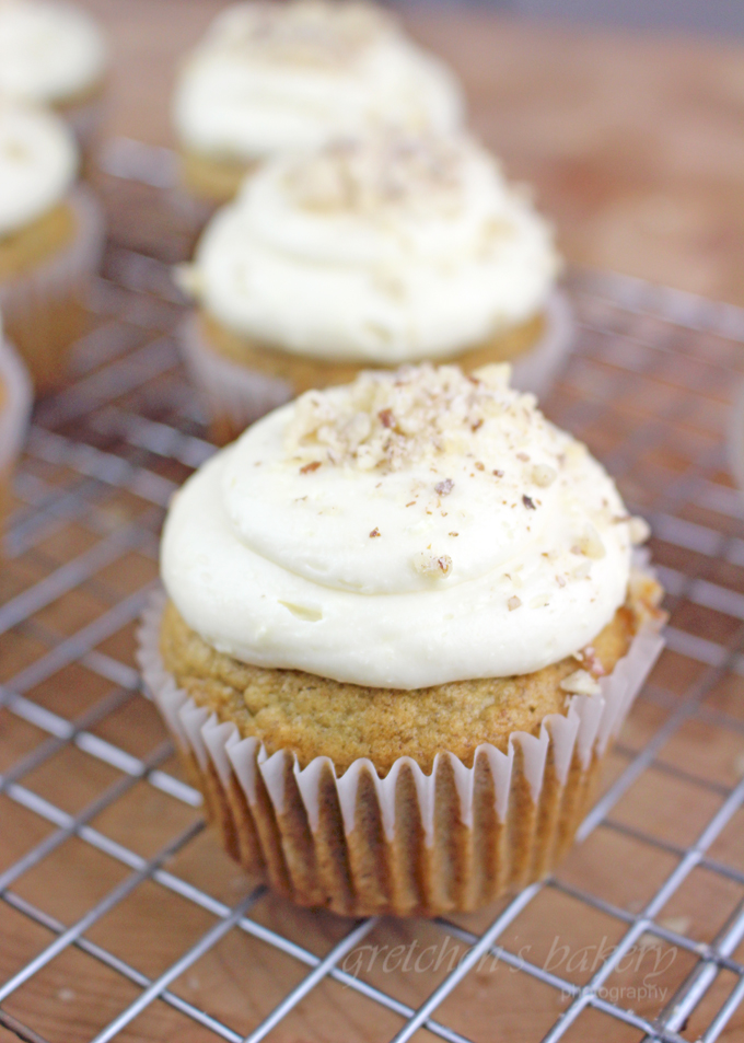 Banana Cupcakes with Cream Cheese Frosting