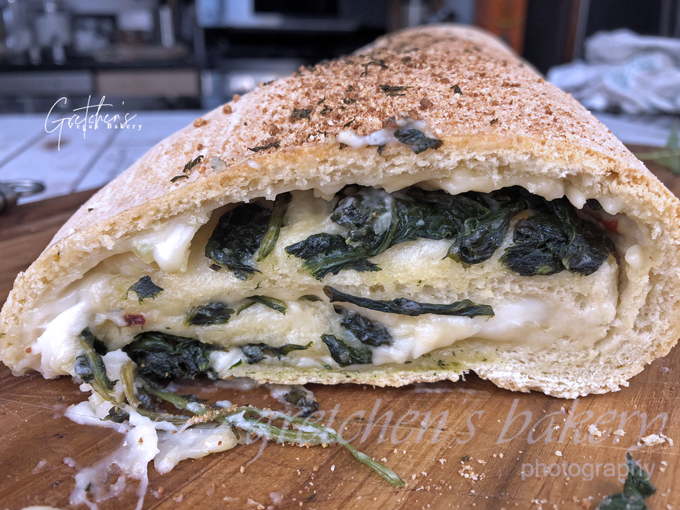 Spinach Provolone Stromboli