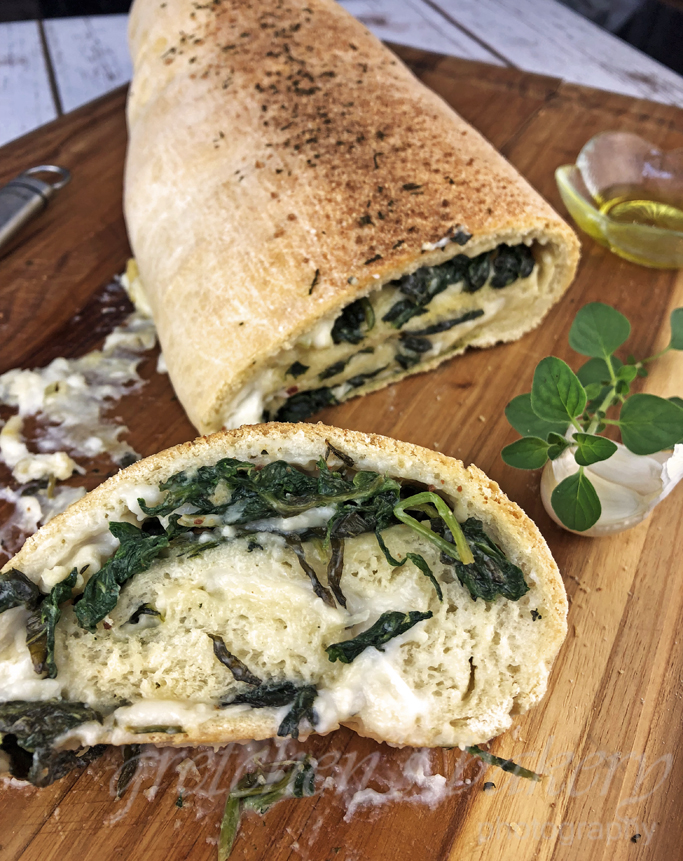 Spinach Provolone Stromboli