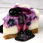 No Bake White Chocolate Blueberry Cheesecake