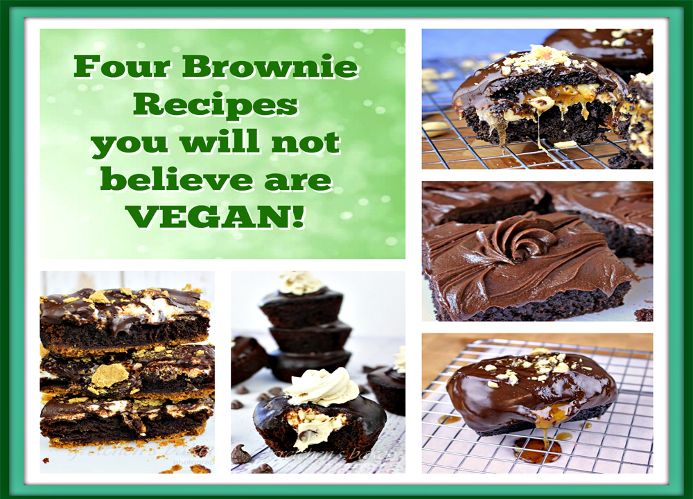 Four Brownies Recipes you won't believe arte VEGAN!
