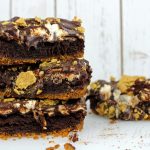 S'mores Fudge Brownie Bars