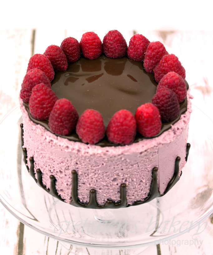 Vegan Raspberry Mousse Cake