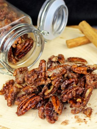 Vegan Candied Pecans- with Aquafaba!