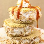 Toasted Coconut Carame Ice Cream Sandwiches