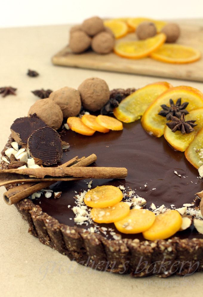 Chocolate Orange Truffle Tart