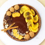 chocolate orange truffle tart