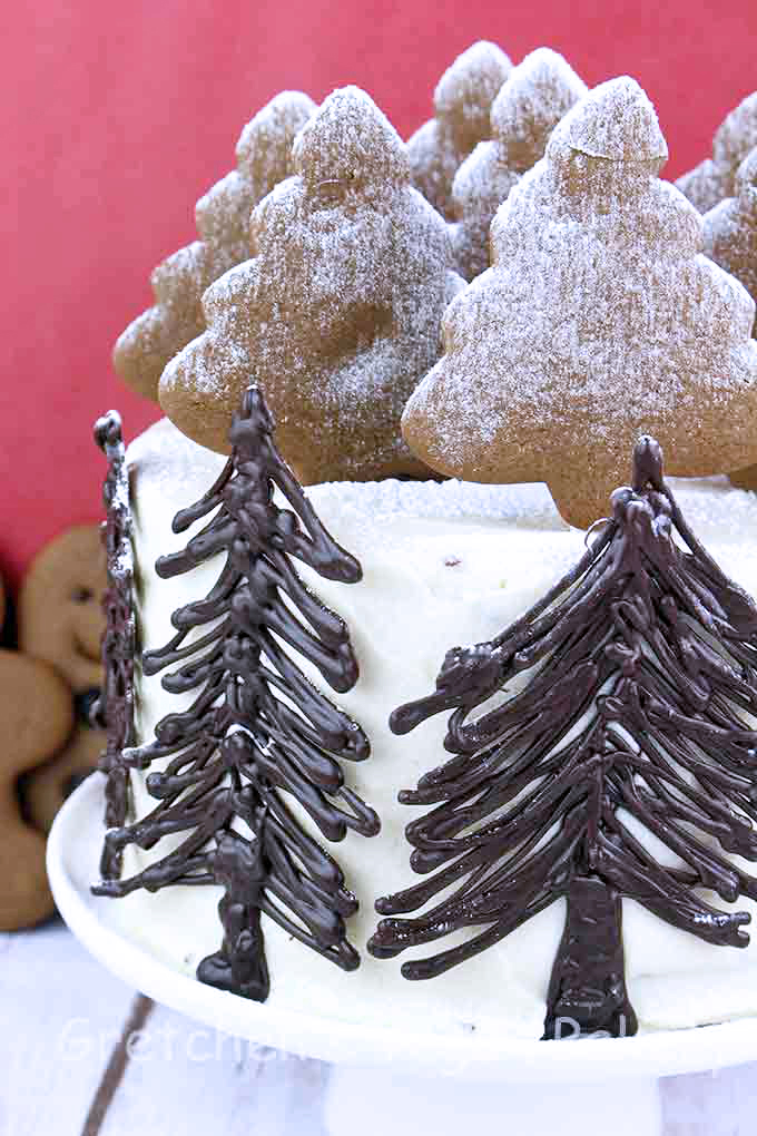 Winter Wonderland Gingerbread Cake