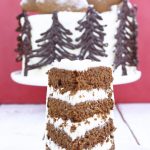 Winter Wonderland Gingerbread Cake