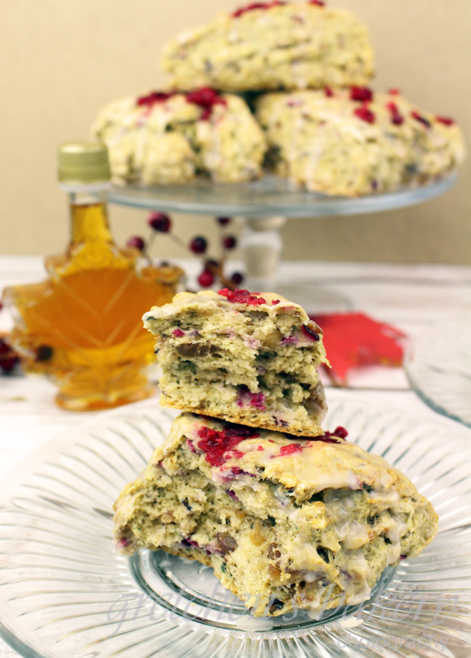 Cranberry Maple Walnut Scones