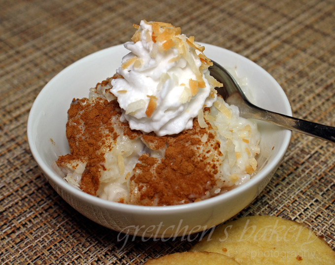 Coconut Rice Pudding with Pineapple