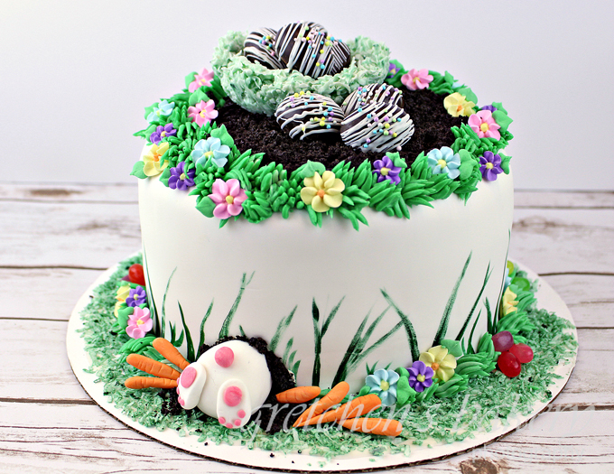 Speckle Cakes for Easter - Gretchen's Vegan Bakery