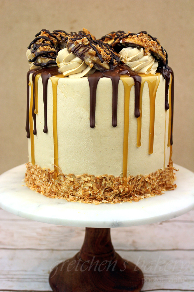 Girl Scout Samoa Cake