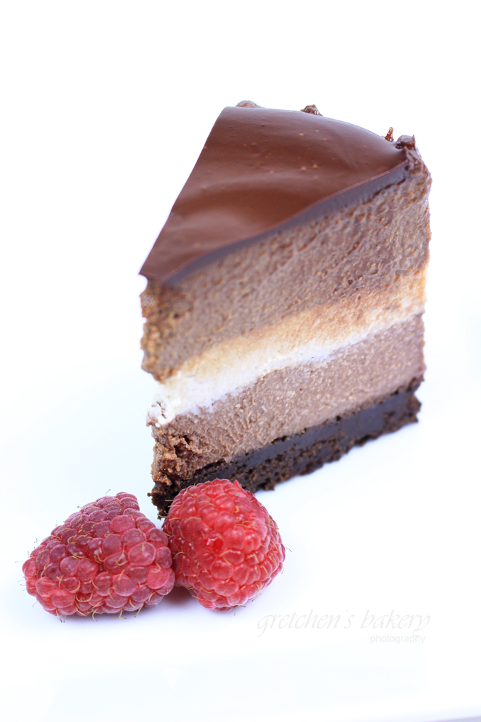 Triple Layer Cheesecake~ No Bake ~ Vegan