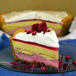 No Bake Vegan Mango Raspberry Cream Pie