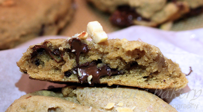 Salted Peanut Butter Banana Chocolate Chunk Cookies